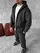 Чоловічий oversize спортивний костюм у графітовому кольорі kos24 фото 3