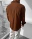 Мужская oversize рубашка в коричневом цвете gm899 фото 4