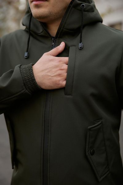 Мужская куртка Softshell в цвете хаки 3254596784 фото