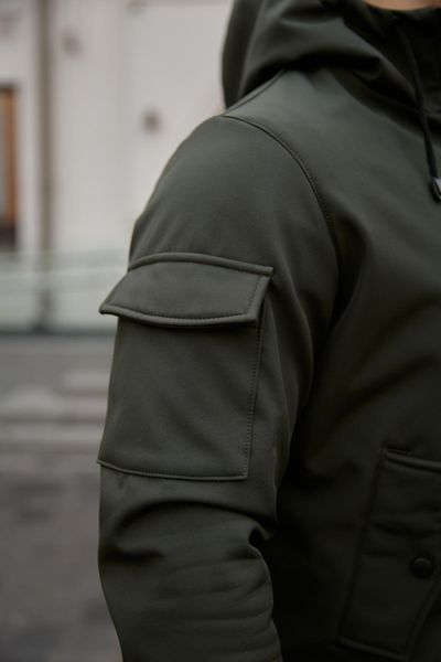 Мужская куртка Softshell в цвете хаки 3254596784 фото