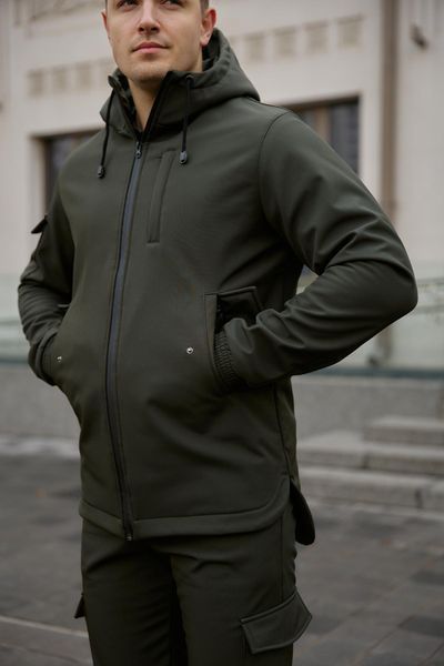 Мужская куртка Softshell в цвете хаки 3254596784 фото