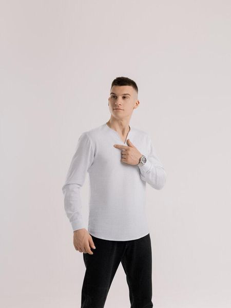 Мужская базовая рубашка в белом цвете srru3082wh фото