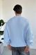Мужской oversize свитер в голубом цвете mr140 фото 4