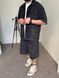 Мужской oversize комплект рубашка + шорты в темно-сером цвете bm346-XL фото 7