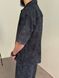 Мужской oversize комплект рубашка + шорты в темно-сером цвете bm346-XL фото 3