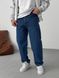 Мужские широкие джинсы Baggy в синем цвете bg-98-510 фото 1