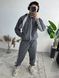 Чоловічий oversize костюм у графітовому кольорі eta23 фото 2