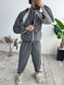 Чоловічий oversize костюм у графітовому кольорі eta23 фото 1