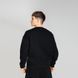 Чоловічий утеплений світшот у чорному кольорі blss4243ba фото 2