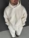 Чоловіче oversize худі у білому кольорі xu43 фото 1