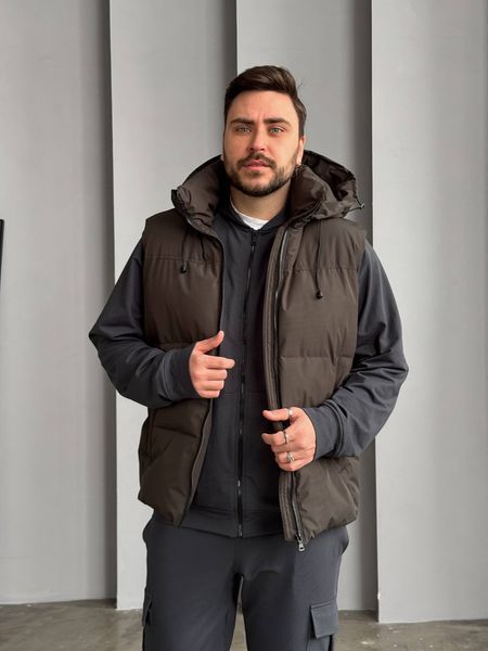 Чоловіча жилетка у кольорі хакі rd430 фото