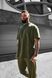 Чоловіча oversize футболка у кольорі хакі 1285313003 фото 2