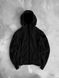 Чоловіча флісова oversize кофта у чорному кольорі flis1 фото 1