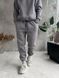 Мужские oversize джоггеры на флисе в сером цвете fstn9 фото 1