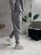 Мужские oversize джоггеры на флисе в сером цвете fstn9 фото 3