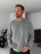 Чоловічий oversize лонгслів у сірому кольорі tt2465 фото 3