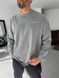 Чоловічий oversize лонгслів у сірому кольорі tt2465 фото 1