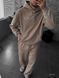 Мужской oversize спортивный костюм в бежевом цвете dzas6n фото 2