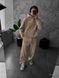 Мужской oversize спортивный костюм в бежевом цвете dzas6n фото 3
