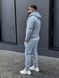 Чоловічий спортивний костюм на хутрі у світло-сірому кольорі 2057gray1 фото 4