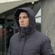 Чоловіча подовжена зимова куртка у темно-сірому кольорі owku3013dge фото 4