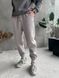 Мужские oversize джоггеры на флисе в сером цвете fstn3 фото 1