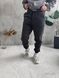Мужские oversize флисовые джоггеры в темно-сером цвете pk3 фото 5