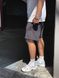 Мужские oversize шорты в графитовом цвете sh00502 фото 3