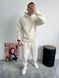 Мужской oversize костюм худи+брюки в белом цвете vz-k40wht фото 1