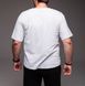 Мужская oversize футболка в белом цвете 2242wh фото 3