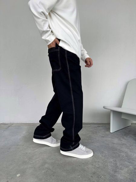 Мужские джинсы Baggy в черном цвете 29471 фото