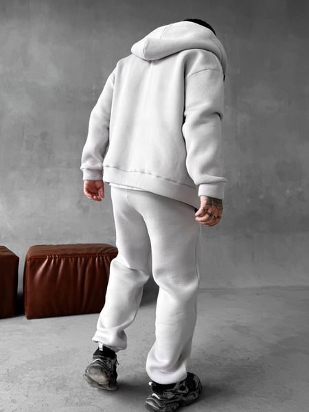 Чоловічий oversize спортивний костюм у сірому кольорі kos25 фото