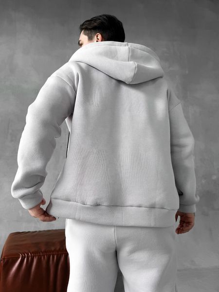 Чоловічий oversize спортивний костюм у сірому кольорі kos25 фото