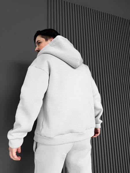 Чоловічий oversize спортивний костюм у сірому кольорі kos25 фото
