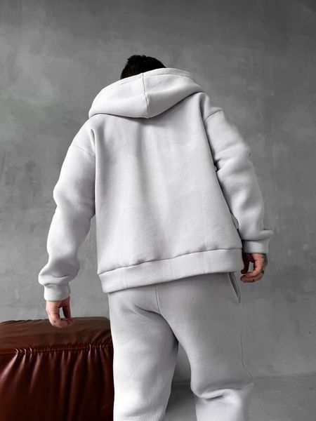 Чоловічий oversize спортивний костюм у сірому кольорі kos25 фото