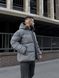 Чоловіча зимова oversize куртка у сірому кольорі rd488 фото 4