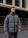 Чоловіча зимова oversize куртка у сірому кольорі rd488 фото 6
