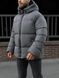 Чоловіча зимова oversize куртка у сірому кольорі rd488 фото 3