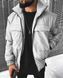 Мужская oversize ветровка в сером цвете jr-k001sil фото 2