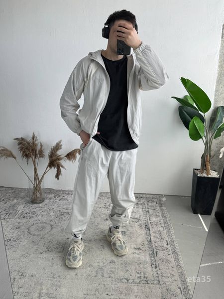 Мужской oversize костюм в сером цвете eta35 фото