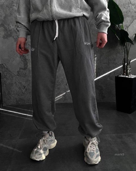 Чоловічі oversize штани у сірому кольорі mark9gr-S фото