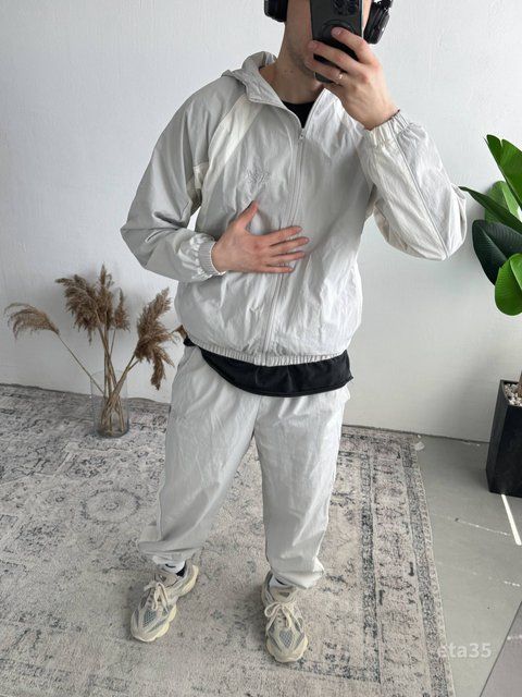 Мужской oversize костюм в сером цвете eta35 фото