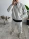 Мужской oversize костюм в сером цвете eta35 фото 5