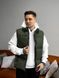 Чоловіча oversize жилетка у зеленому кольорі jl7 фото 2