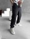 Мужские oversize флисовые брюки в графитовом цвете v13 фото 5