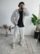 Мужской oversize костюм в сером цвете eta35 фото 4