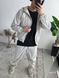 Мужской oversize костюм в сером цвете eta35 фото 2