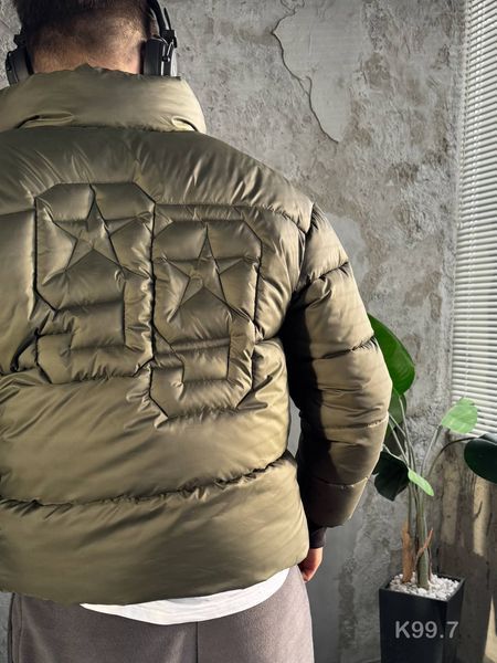 Мужская зимняя куртка в цвете хаки k99.7 фото