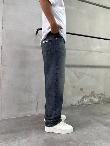 Мужские свободные джинсы Baggy в темно-синем цвете sn-3020-k29 фото
