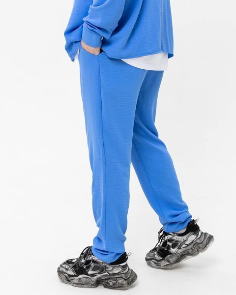 Мужские oversize брюки в голубом цвете krr8 фото